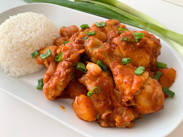 Korean Spicy Braised Chicken