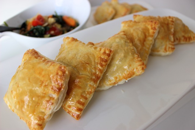vegetable puff pastry pocket